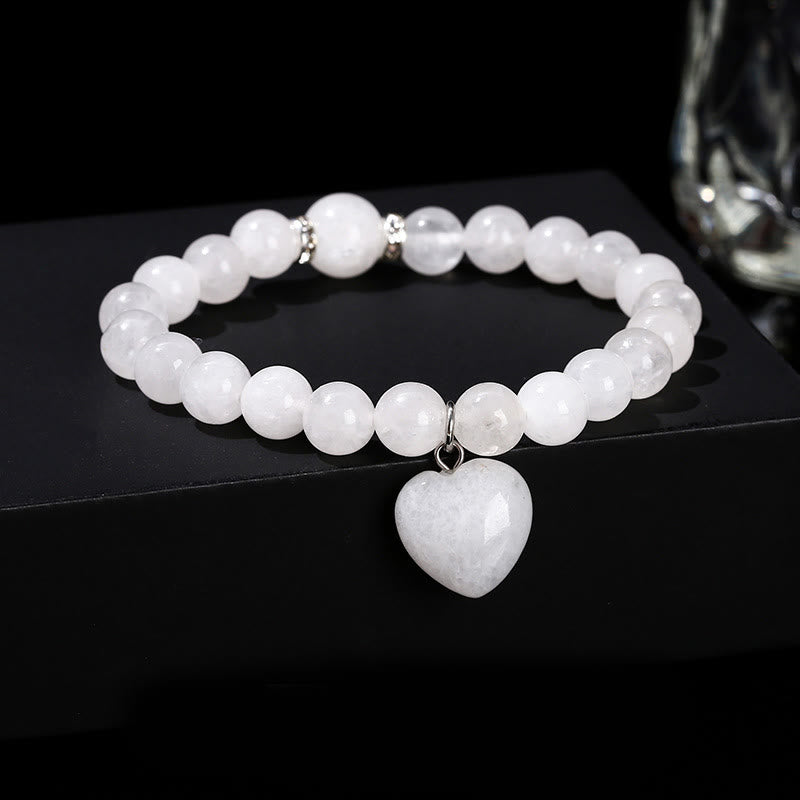 Różnorodne kryształowe Buddha Stones z zielonym awenturynem, bransoletka Love Heart Balance