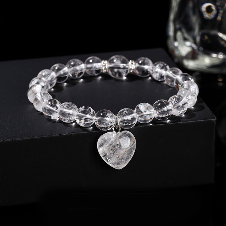 Różnorodne kryształowe Buddha Stones z zielonym awenturynem, bransoletka Love Heart Balance