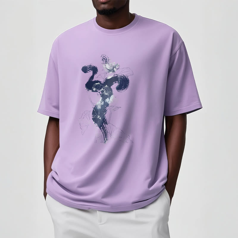 Buddha Stones OM Kwiat Lotosu Tło Bawełniana Koszulka T-shirt - image 15