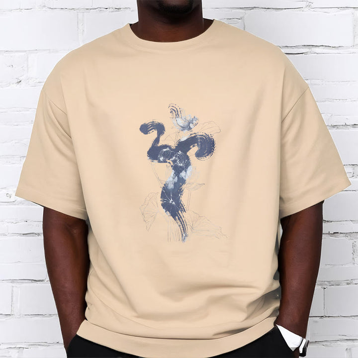 Buddha Stones OM Kwiat Lotosu Tło Bawełniana Koszulka T-shirt - image 12