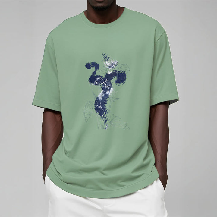 Buddha Stones OM Kwiat Lotosu Tło Bawełniana Koszulka T-shirt - image 18