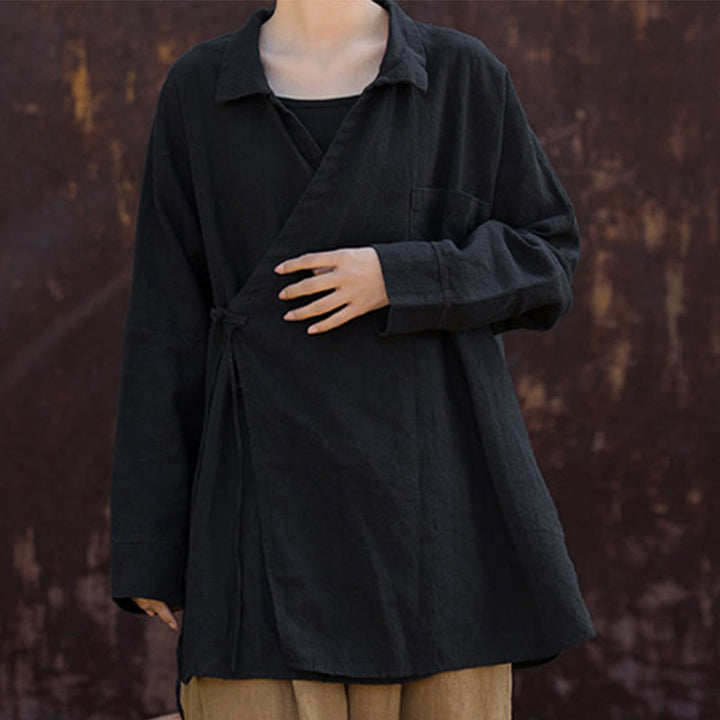 Buddha Stones Medytacja Ramie Bawełniana Odzież