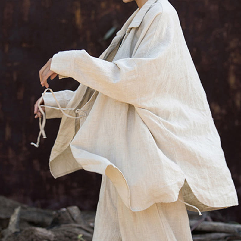 Buddha Stones Medytacja Ramie Bawełniana Odzież - image 4