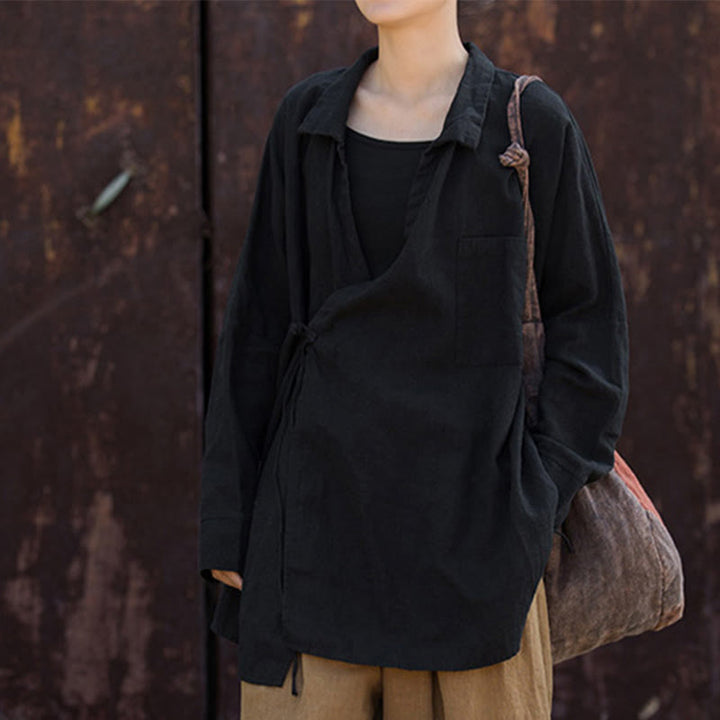 Buddha Stones Medytacja Ramie Bawełniana Odzież - image 23