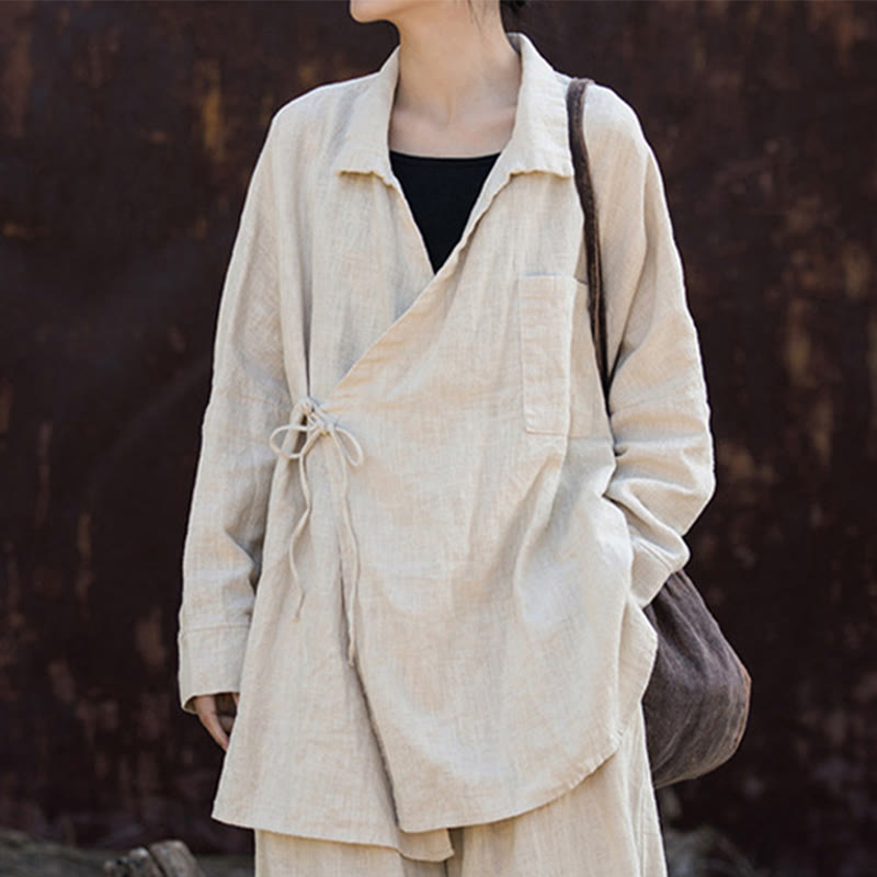 Buddha Stones Medytacja Ramie Bawełniana Odzież - image 10