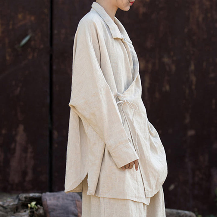 Buddha Stones Medytacja Ramie Bawełniana Odzież - image 8