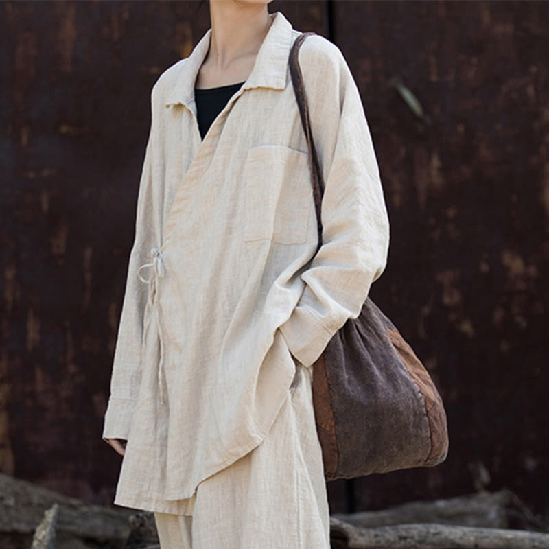 Buddha Stones Medytacja Ramie Bawełniana Odzież - image 14