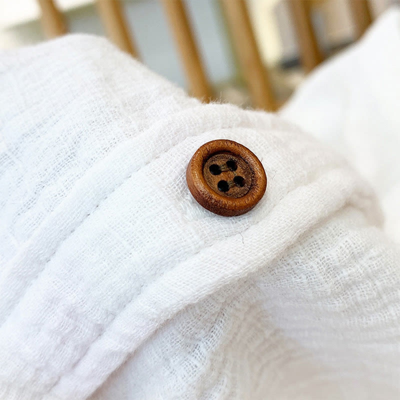 Buddha Stones Literackie Artystyczne Dwuwarstwowe Piaskowanie Bawełniane Lniane Ubrania - image 14