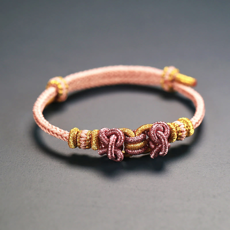 Bransoletka Buddha Stones Red String Saddle Knot Strength