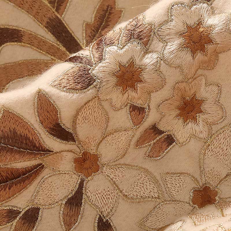 Szal z wełny z Buddha Stones , haftowany frędzel z begonią, zimowy, przytulny szalik podróżny - image 10