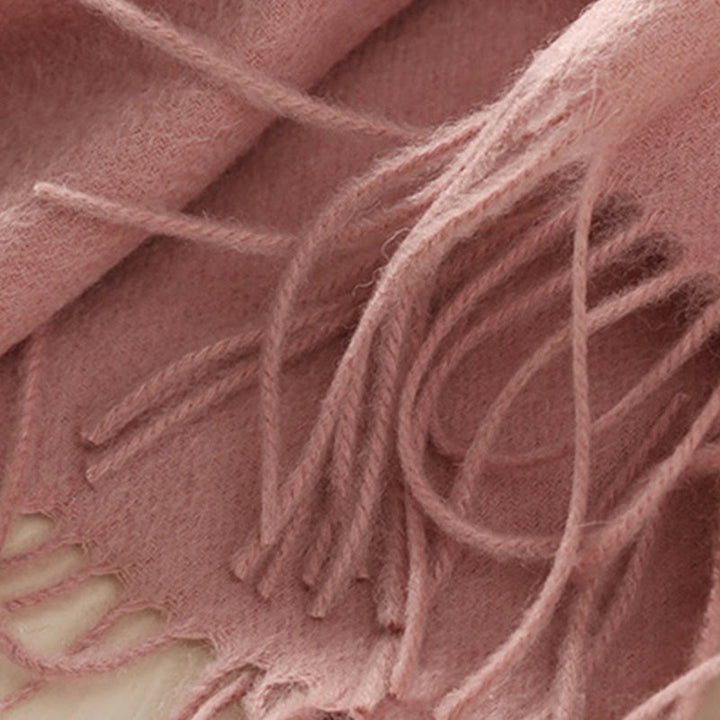 Buddha Stones Wełniany Szal Lotos Haftowany Chwost Zimowy Przytulny Szalik Podróżny Otulacz - image 9