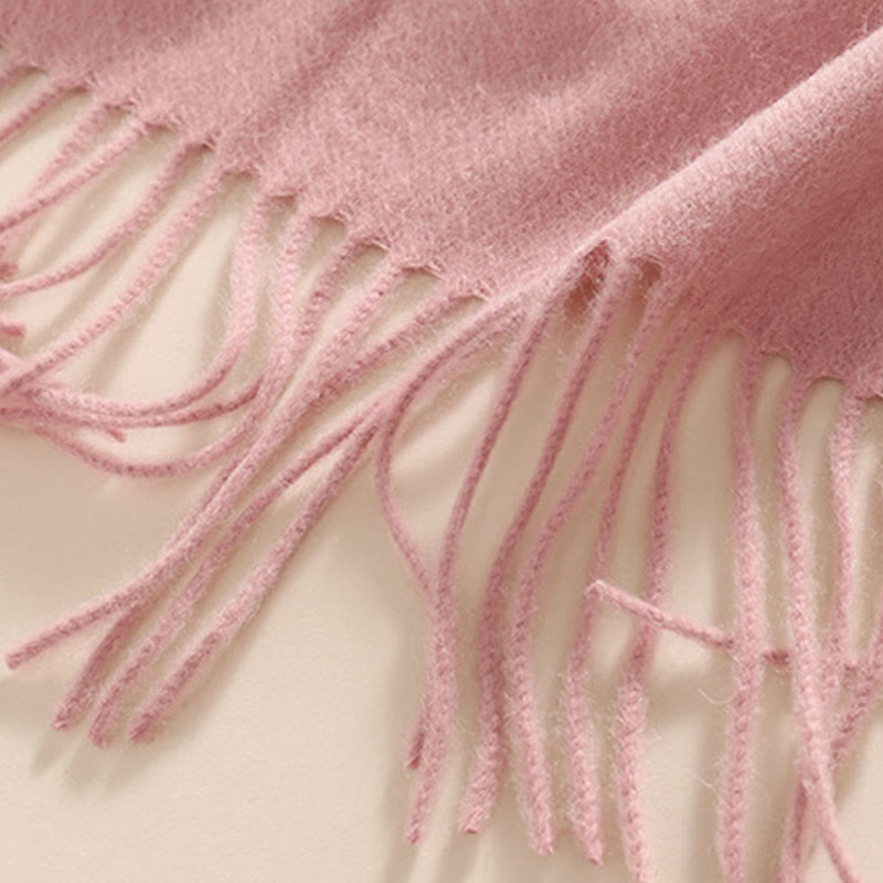 Buddha Stones Wełniany Szal Kwiaty Liście Haft Chwost Zimowy Przytulny Podróżny Szalik Otulacz