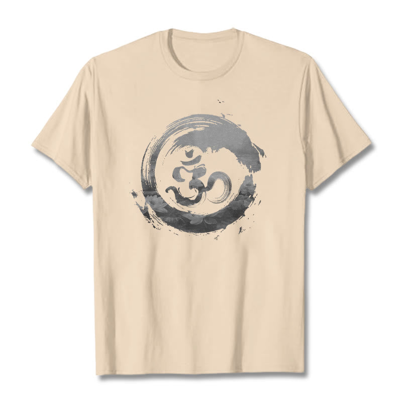 Koszulka z bawełny z motywem Buddha Stones Om Lotus - For - 2XL - image 11