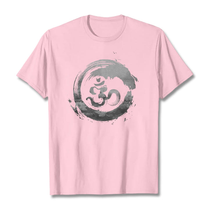Koszulka z bawełny z motywem Buddha Stones Om Lotus - Jasnoróżowy - 2XL - image 15