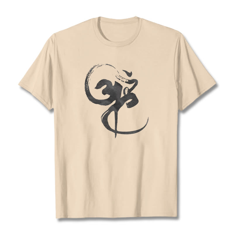 Koszulka z nadrukiem Buddha Stones Om Design Cotton Tee - For - 2XL - image 11