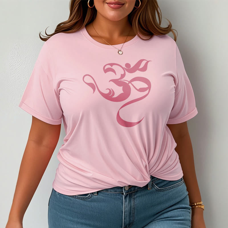 Koszulka z nadrukiem Buddha Stones Om Figura Projekt Bawełny T-shirt - image 16