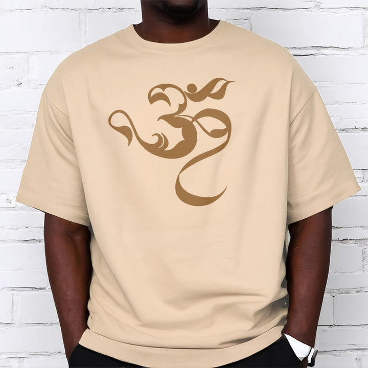 Koszulka z nadrukiem Buddha Stones Om Figura Projekt Bawełny T-shirt - image 12