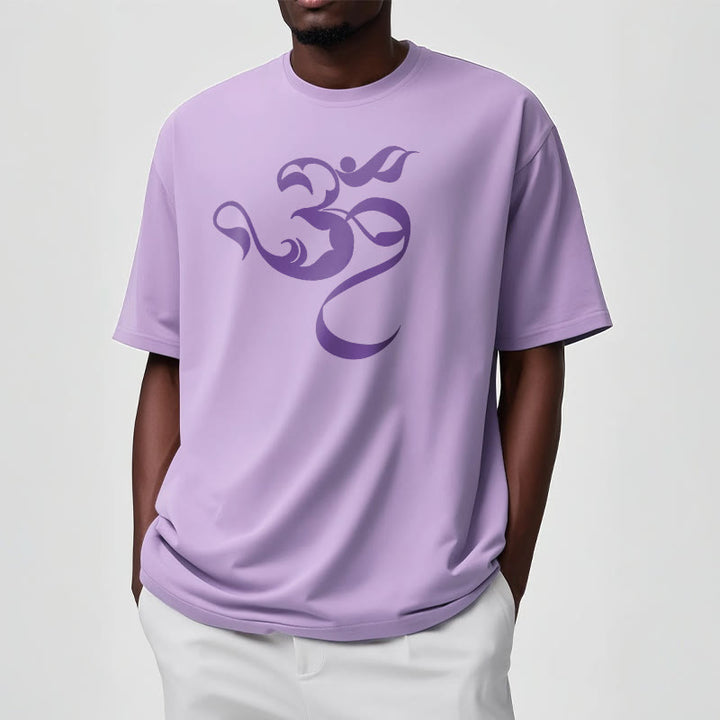 Koszulka z nadrukiem Buddha Stones Om Figura Projekt Bawełny T-shirt - image 14