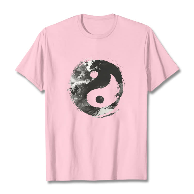 Koszulka z bawełny Buddha Stones Yin Yang - Jasnoróżowy - 2XL - image 18