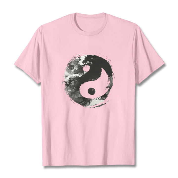 Koszulka z bawełny Buddha Stones Yin Yang - Jasnoróżowy - 2XL - image 18