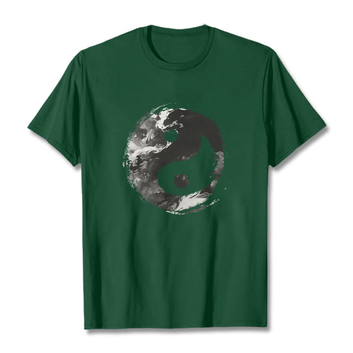 Koszulka z bawełny Buddha Stones Yin Yang - ForestGreen - 2XL - image 9