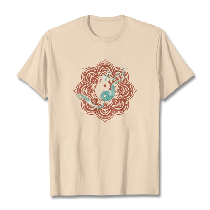Koszulka z bawełny Buddha Stones Mandala Yin Yang - For - 2XL - image 19