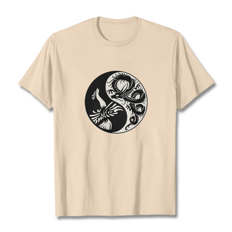 Koszulka z bawełny Buddha Stones Phoenix Yin Yang - For - 2XL - image 13