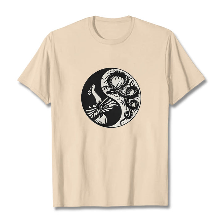 Koszulka z bawełny Buddha Stones Phoenix Yin Yang - For - 2XL - image 13