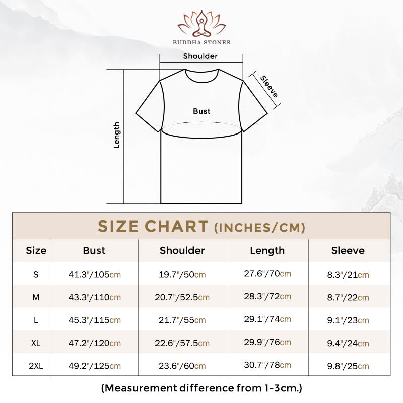 T-shirt z motywem sanskryckim z Buddha Stones OM MANTRA - image 3