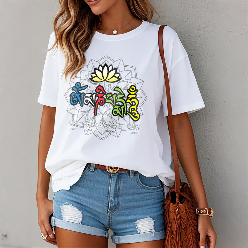 Buddha Stones Om Mani Padme Hum Lotos - image 8