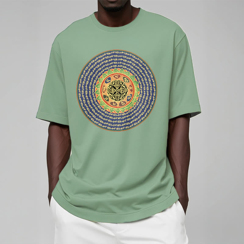 Buddha Stones 108 Om Mani Padme Hum Mantra Sanskryt Tee - image 18