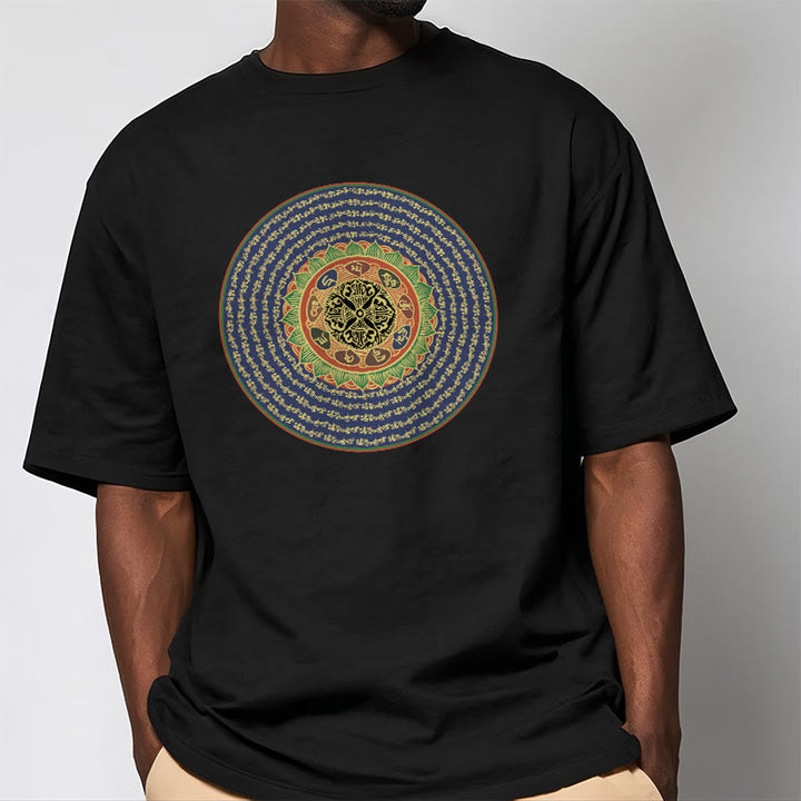 Buddha Stones 108 Om Mani Padme Hum Mantra Sanskryt Tee - image 8