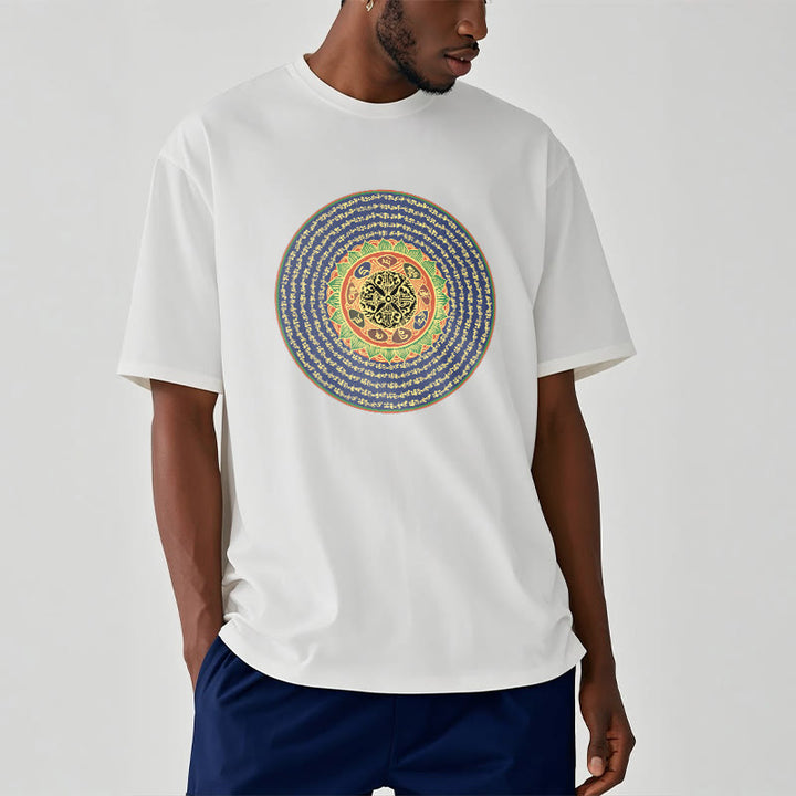 Buddha Stones 108 Om Mani Padme Hum Mantra Sanskryt Tee - image 4