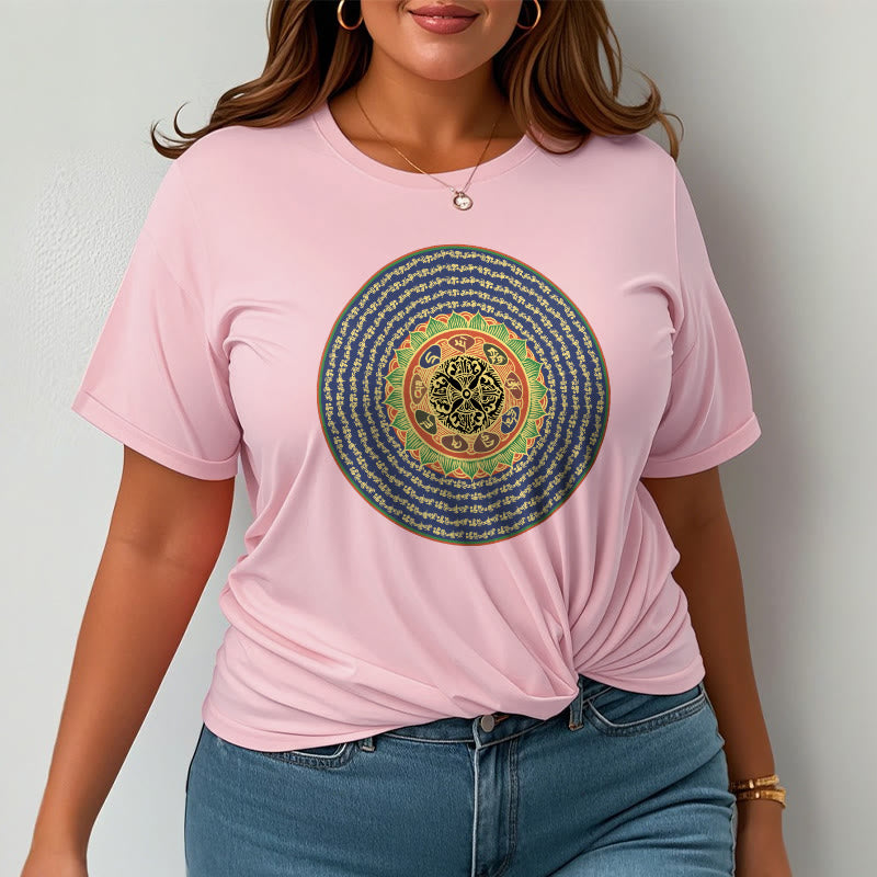 Buddha Stones 108 Om Mani Padme Hum Mantra Sanskryt Tee - image 14