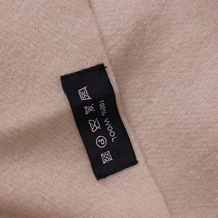 Szal z wełny z Buddha Stones Yulan Magnolia Haftowany frędzel Zimowy przytulny szalik podróżny - image 4