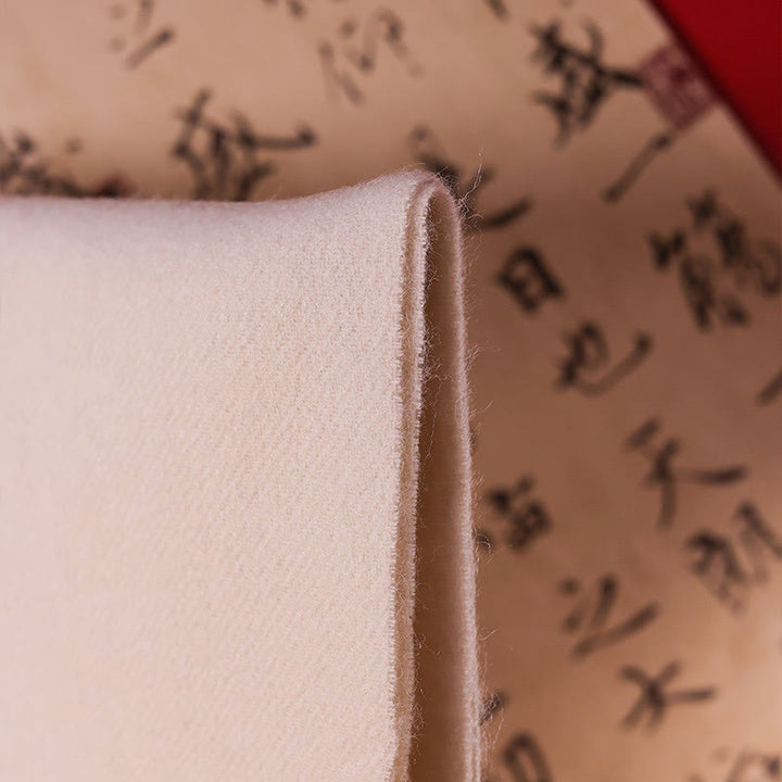 Szal z wełny z Buddha Stones Yulan Magnolia Haftowany frędzel Zimowy przytulny szalik podróżny - image 3