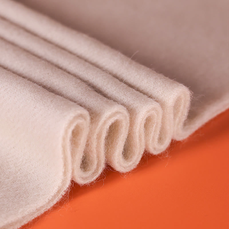 Szal z wełny z Buddha Stones Yulan Magnolia Haftowany frędzel Zimowy przytulny szalik podróżny - image 2