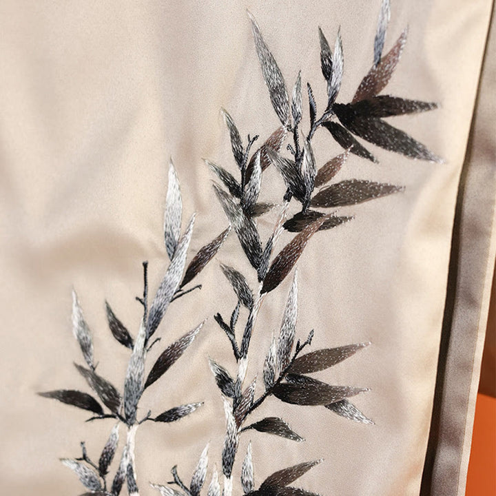 Buddha Stones Poliester Szal Yulan Motyl Bambus Sroka Suzhou Haft Zimowy Przytulny Podróżny Szalik Otulacz - image 2