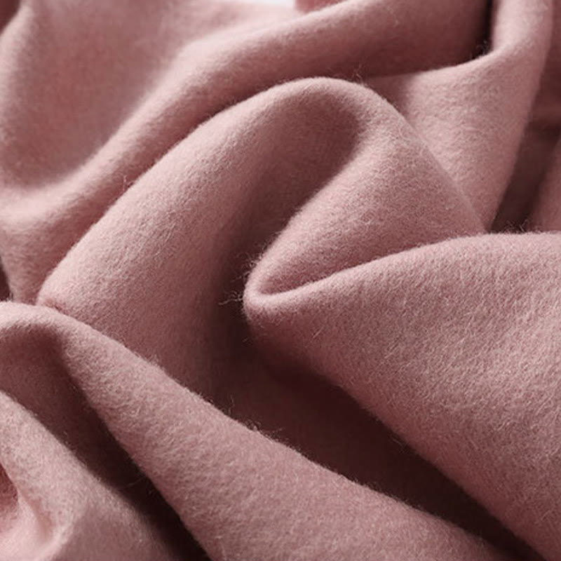 Szal z wełny z Buddha Stones , czerwona piwonia, haftowany frędzel, zimowy, przytulny szalik podróżny - image 5