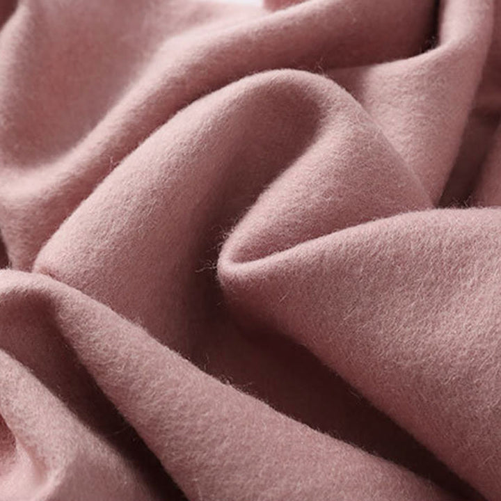 Szal z wełny z Buddha Stones , czerwona piwonia, haftowany frędzel, zimowy, przytulny szalik podróżny - image 5