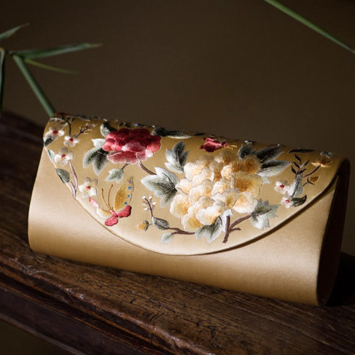 Buddha Stones Piwonia Tulipan Su Haft Ślub Zakupy Torebka Torebka Torebka Crossbody