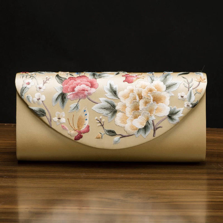 Buddha Stones Piwonia Tulipan Su Haft Ślub Zakupy Torebka Torebka Torebka Crossbody