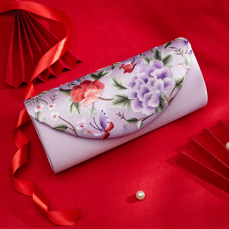 Buddha Stones Piwonia Tulipan Su Haft Ślub Zakupy Torebka Torebka Torebka Crossbody