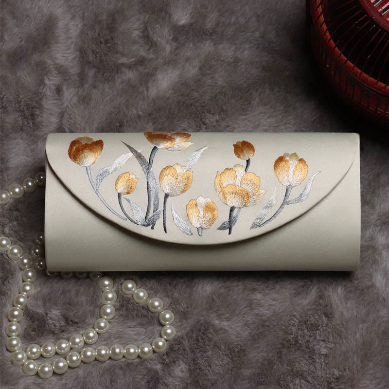 Buddha Stones Piwonia Tulipan Su Haft Ślub Zakupy Torebka Torebka Torebka Crossbody