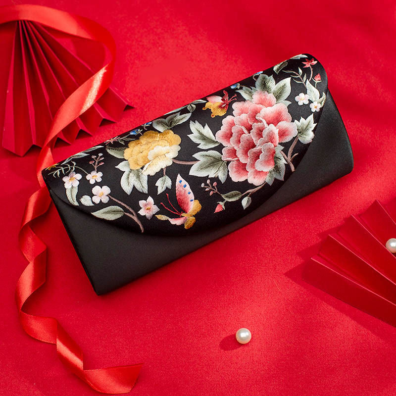 Buddha Stones Piwonia Tulipan Su Haft Ślub Zakupy Torebka Torebka Torebka Crossbody