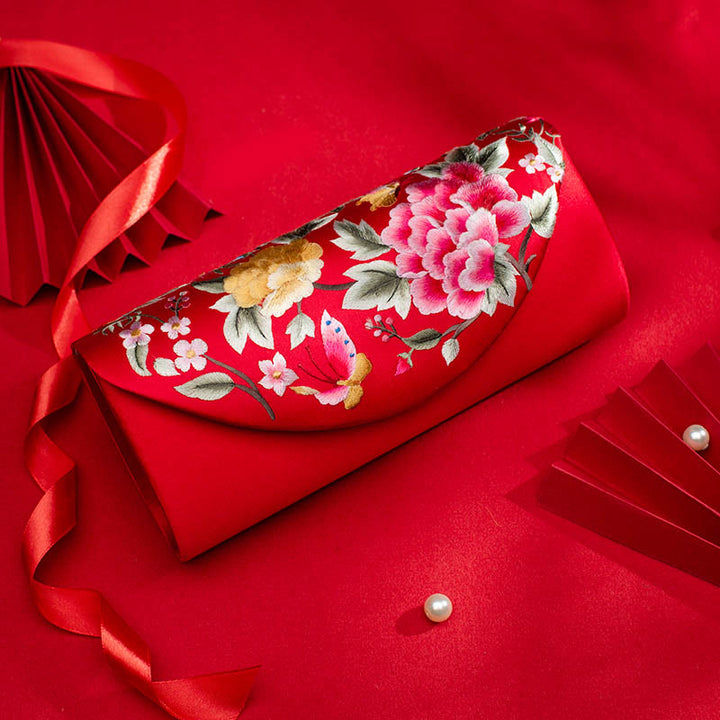 Buddha Stones Piwonia Tulipan Su Haft Ślub Zakupy Torebka Torebka Torebka Crossbody