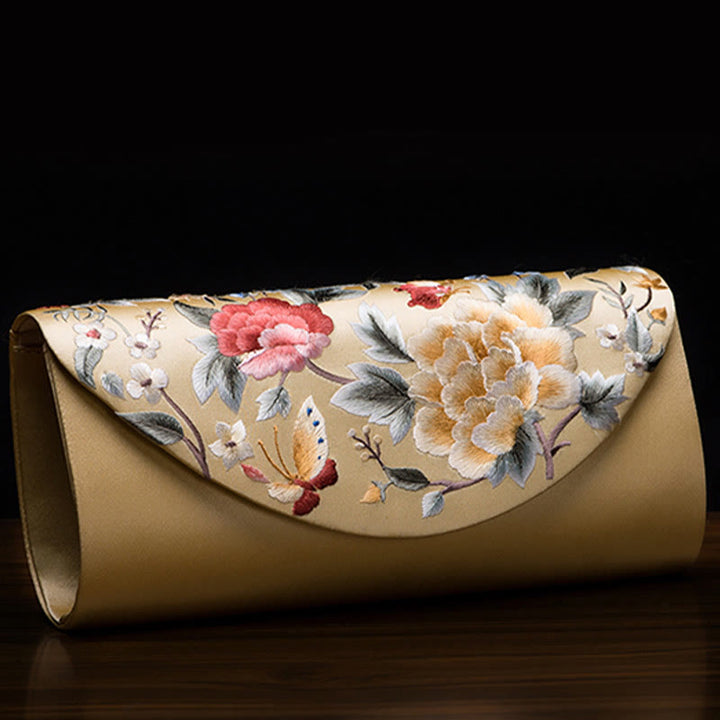 Buddha Stones Piwonia Tulipan Su Haft Ślub Zakupy Torebka Torebka Torebka Crossbody