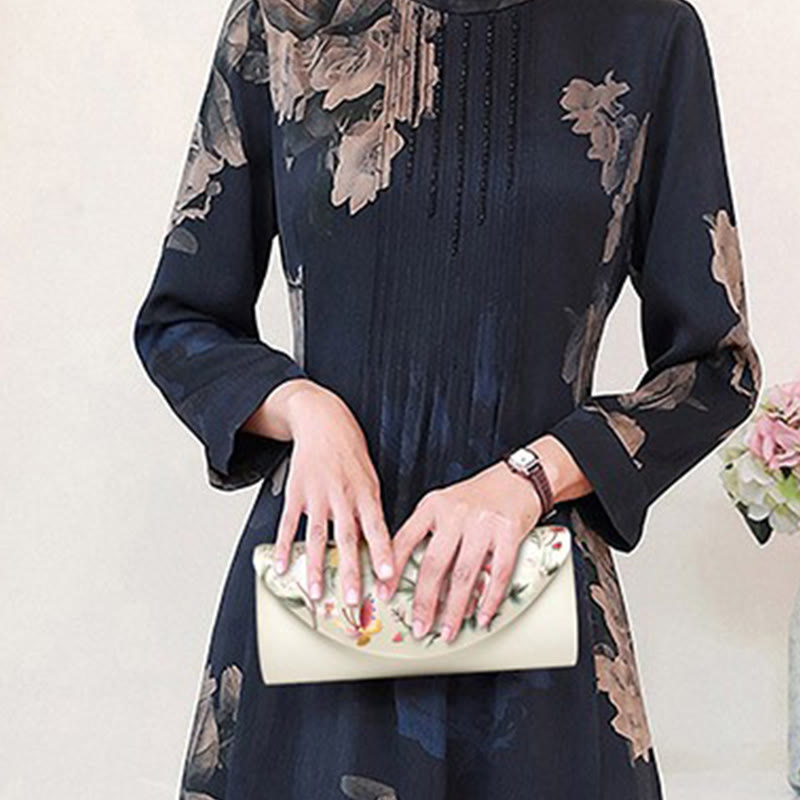 Buddha Stones Piwonia Tulipan Su Haft Ślub Zakupy Torebka Torebka Torebka Crossbody