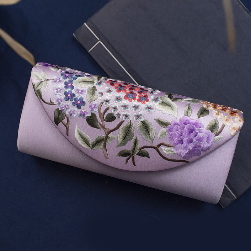 Buddha Stones Hortensja Su Haft Ślub Zakupy Portfel Torebka Torebka Crossbody