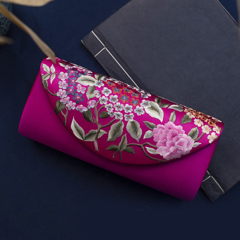 Buddha Stones Hortensja Su Haft Ślub Zakupy Portfel Torebka Torebka Crossbody